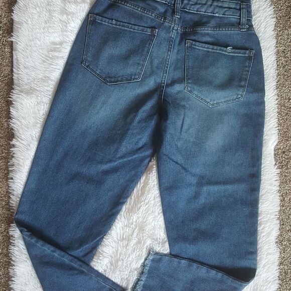 Arizona High Rise Raw Ankle Jeans Size 3 - Picture 7 of 8